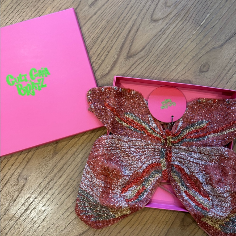 Cult Gaia Multicolor Butterfly Crop Top